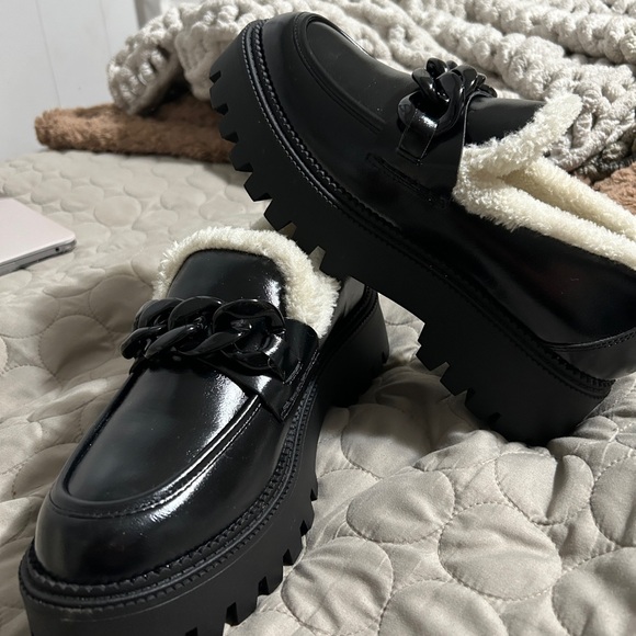 Dolce Vita Chunky loafers Faux Fur size 9 - Picture 7 of 8